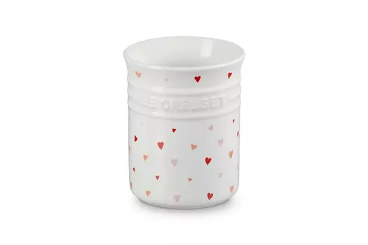 Подставка для кухонных принадлежностей Le Creuset Utensil Clock Heart White, японская [Авторизованный продукт]
