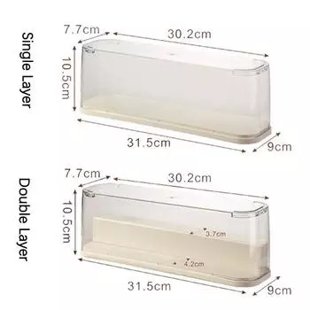 Подставка для куклы с глухой коробкой, прозрачная C бежевый