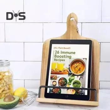 Подставка для кулинарной книги, деревянная подставка для кулинарной книги, регулируемая по высоте, нескользящая конструкция, настольная подставка для кулинарной книги