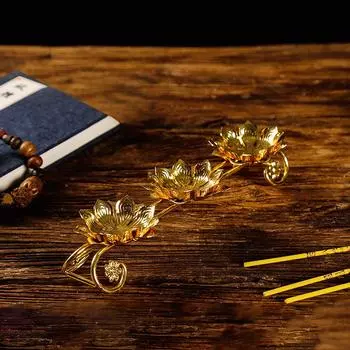 Подставка для лампы Iron Art Butter Lamp, подсвечник, однослойная подставка для масляной лампы Lotus, хрустящая подставка для храмов, буддийские принадлежности, домашний декор