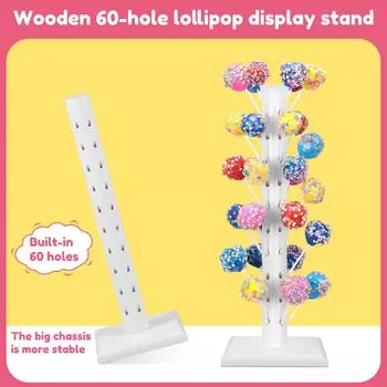 Подставка для леденцов, деревянный контейнер для хранения тортов, конфет, десертов, переносная прочная декоративная стойка для леденцов