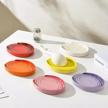 Подставка для ложки из фарфора, керамическая подставка для больших кухонных принадлежностей на плиту, органайзер для кухонных принадлежностей, щипцы для лопаток и половников сливовый