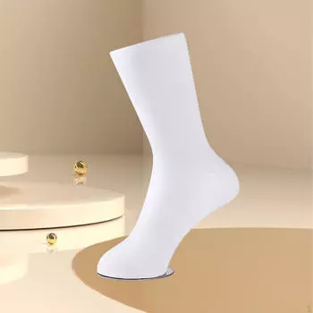 Подставка для манекена для детских носков для розничных магазинов и фотосъемки White H 15CM