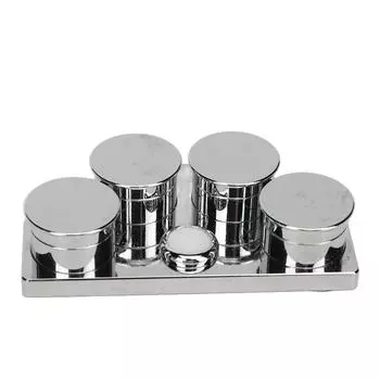 Подставка для масляной чашки из нержавеющей стали, 4 тарелки, многоразовый портативный поднос для масляной чашки для часов для любителей