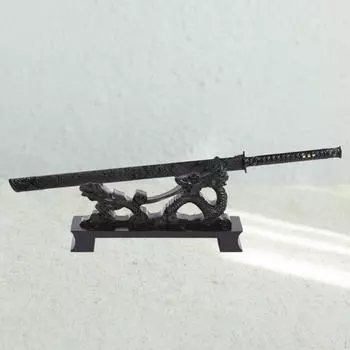 Подставка для меча, кронштейн для коллекции, держатель для стола, стойка вакидзаси для кабинета в фермерском доме 19.5x6x15cm Eagle