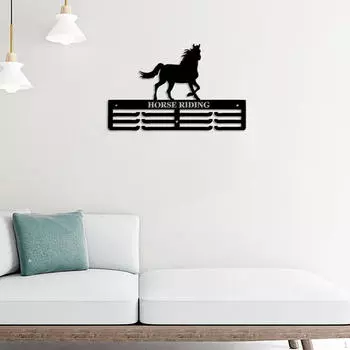 Подставка для медалей, держатель для конных барьеров, прочная настенная железная стойка для показа спортивных медалей