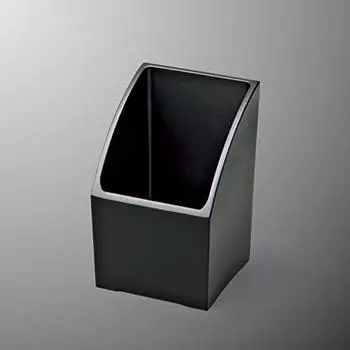 Подставка для мелочей Mellina, маленькая xx Eco Black M807 EB, сделано в Японии, Ш7,5 Г7,5 В11,6 см, Монохромная
