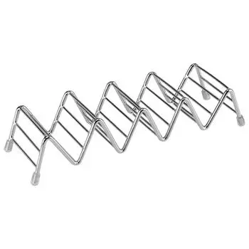 Подставка для мексиканских тако из нержавеющей стали в форме волны, 4-5 слотов