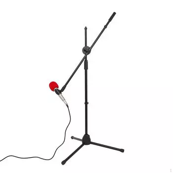 Подставка для микрофона, складной черный держатель, аксессуары для задач звукозаписи