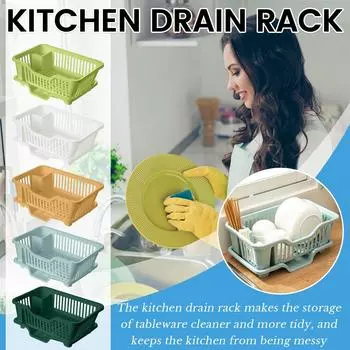 Подставка для мисок Подставка для хранения тарелок Подставка для раковины Посуда Домашняя кухня Столешница Миски и палочки для еды Фильтр для воды Ящик для хранения One Size