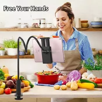 Подставка для мобильного телефона, ленивый прикроватный держатель для планшета iPad, портативный гибкий ленивый кронштейн для настольного компьютера, подставка для смартфонов на стол и кровать