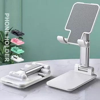 Подставка для мобильного телефона Многофункциональная телескопическая складная мини-держатель для телефона Складной кронштейн для мобильного телефона Стол для Iphone Ipad Xiaomi Huawei Samsung Tablet розовый