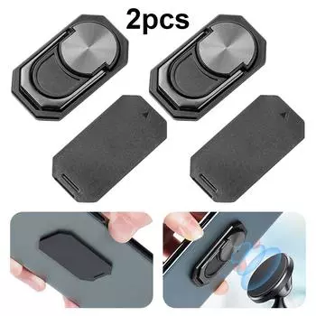 Подставка для мобильного телефона с вращением на 360 градусов, многоцелевой магнитный держатель (черный) К