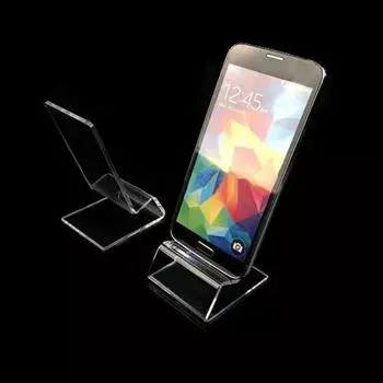 Подставка для мобильного телефона в форме стула, горячая распродажа, подставка для дисплея, прозрачный акрил для мобильного телефона, универсальная чистый