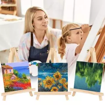 Подставка для мольберта для живописи, гладкий край, без заусенцев, регулируемый универсальный художественный стенд, подставка-штатив, деревянный мольберт A