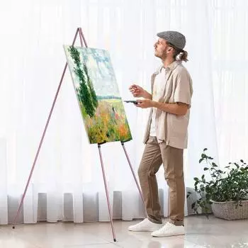 Подставка для мольберта, складная, переносная, металлическая, штативная, художественная, регулируемая, мольберт для живописи на холсте, свадебный знак белый
