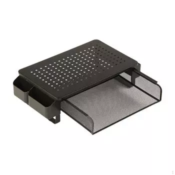 Подставка для монитора для ноутбука с ящиком, простая установка, практичная подставка для настольного компьютера, подъемник для экрана