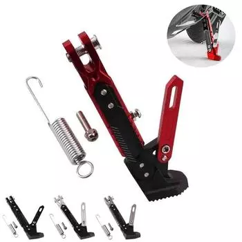 Подставка для мотоцикла с регулируемой боковой поддержкой для ног, парковочная подставка для мотоциклов Red