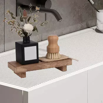 Подставка для мыльницы в ванной комнате, деревянная тумба, держатель, универсальная кухонная стойка в деревенском стиле