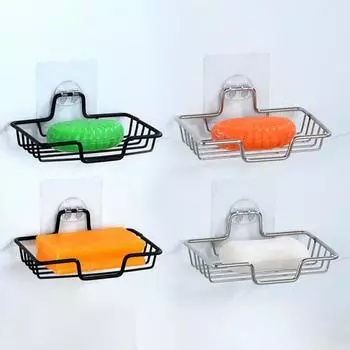 Подставка для мыла, нержавеющая сталь, держатель для мыла, полый дизайн, настенный органайзер для мыла для кухни, ванной комнаты серебряный