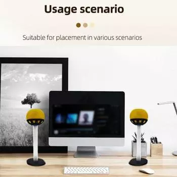 Подставка для настольного динамика, прочная несущая конструкция, нескользящая конструкция, высокая устойчивость, настольный кронштейн для динамика HomePod Mini серебряный