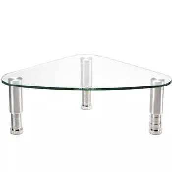 Подставка для настольного монитора Hemudu Lihitlove, ширина для хранения клавиатуры 380 мм, регулируемая высота, прозрачное стекло (430*295*55) [Элемент]