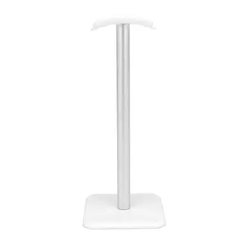 Подставка для наушников, держатель для игровой гарнитуры на столе с подставкой из ТПУ, держатель для игровой гарнитуры на металлической планке (белый)