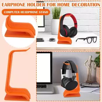 Подставка для наушников, Подставка для наушников на стол, Подходит для всех подставок для наушников One Size оранжевый