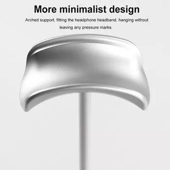 Подставка для наушников с креплением на голове, нескользящая, съемная, для наушников AirPods Max/Beats, для Bose/Sennheiser/Sony серебряный