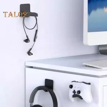 Подставка для наушников с противоскользящими накладками, грузоподъемность 1 кг, универсальная совместимость, органайзер для игрового контроллера и наушников белый