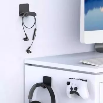 Подставка для наушников с противоскользящими накладками, грузоподъемность 1 кг, универсальный игровой контроллер для наушников белый