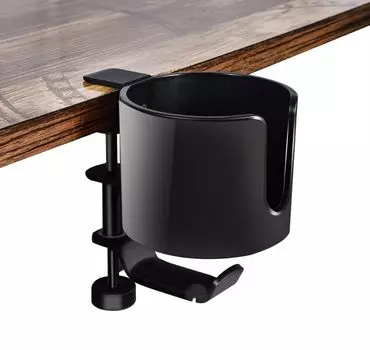 Подставка для наушников Shenytic, настольный держатель для напитков, большой подстаканник, совместимый с диаметром до 10 см, многофункциональная стойка для хранения, изготовленная из чёрный