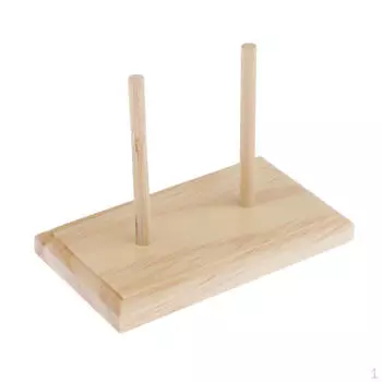 Подставка для ниток с 2 катушками, деревянный держатель, органайзер для шитья, квилтинга, вышивки,