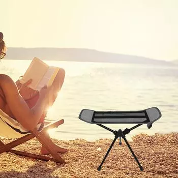 Подставка для ног для стула для кемпинга Подставка для ног для стула для кемпинга серый