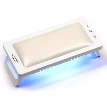 Подставка для ног, подушка для рук, УФ-светодиодная лампа для ногтей, лампа для сушки гель-лака, портативная сушилка для ногтей 2 в 1, маникюрные инструменты розовый