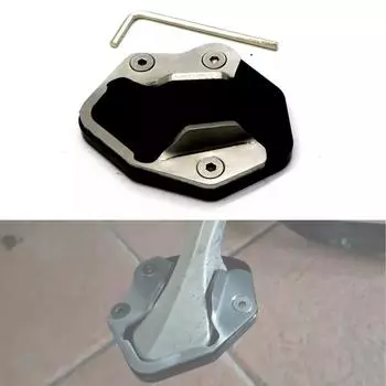 Подставка для ног с ЧПУ для мотоцикла, боковая подставка, опорная пластина для Triumph TIGER 800 XR XCA XRX XRT 2013-2018, увеличенная удлинительная подставка Black чёрный