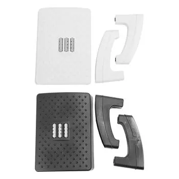 Подставка для ног, удобная подставка для ног под стол, нескользящая подставка для ног с массажным роликом для дома White