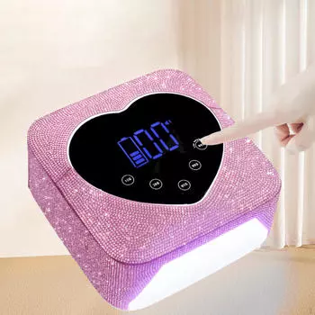 Подставка для ногтей со светодиодной лампой, маникюрный инструмент для салона техников rose red