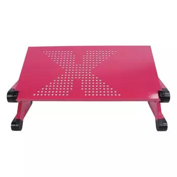 Подставка для ноутбука из алюминиевого сплава, регулируемая по высоте на 360 градусов, складная подставка для ноутбука, держатель 480x260 мм розовый