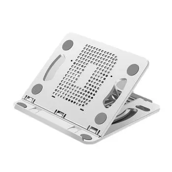 Подставка для ноутбука из силикона, полипропилена и АБС, складная, 8 передач, регулируемая, портативная, охлаждающая подставка для ноутбука белый