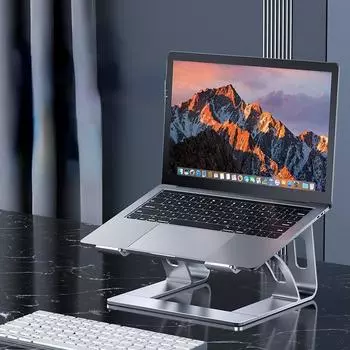 Подставка для ноутбука MC 515, алюминиевый сплав, настольный, складной, с подъемом по высоте, с расширяющейся опорой для радиатора