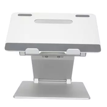 Подставка для ноутбука с регулируемым углом наклона, нескользящая силиконовая подкладка, рассеивание тепла, эргономичный дизайн, подставка для планшета