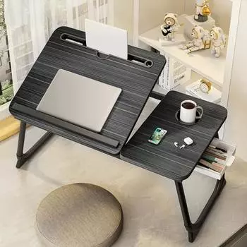 Подставка для ноутбука со складными ножками, регулируемая по высоте, прочная, выдерживающая большую нагрузку, многофункциональная, устойчивая, с чёрный