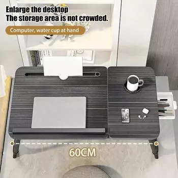 Подставка для ноутбука со складными ножками, регулируемая по высоте, прочная, выдерживающая большую нагрузку, многофункциональная для ноутбука чёрный