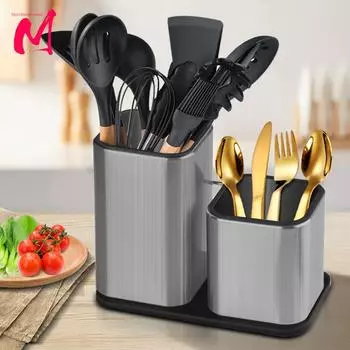 Подставка для ножей, держатель для кухонных ножей из нержавеющей стали, подставка для столовых приборов, блок для хранения высококачественных кухонных принадлежностей