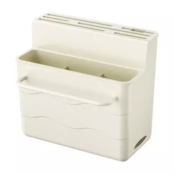 Подставка для ножей, держатель для ножей, современный, экономящий место кухонный органайзер для хранения, сушилка для столовых приборов белый