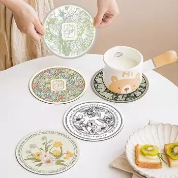 Подставка для обеденного стола Подставка под стакан Коврики для стола Декор для журнального столика Посуда Изоляционные прокладки Кухонный декор Аксессуары S 12cm