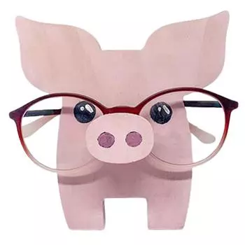 Подставка для очков, держатель, удобная, в форме милого животного, деревянная полка для хранения очков, футляр для очков, аксессуары