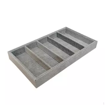 Подставка для очков, шкатулка для ювелирных изделий, держатель для часов на 5 ячеек, Grey Lint MDF