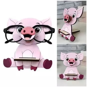 Подставка для очков Yousheng Wooden Animal, стойка для хранения очков ручной работы, симпатичная подставка для очков в виде животных, стойка для солнцезащитных очков для дома Monkey